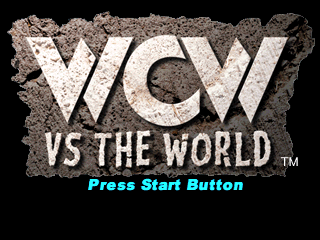 WCW vs. the World title screen for Playstation